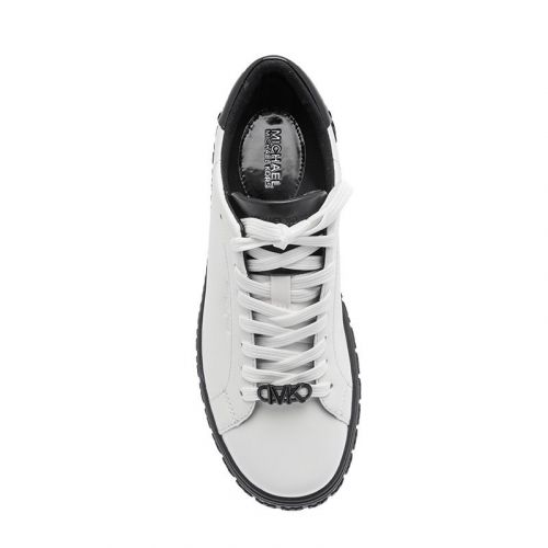 Womens Black/Optic White Grove Lace Up Trainers 118637 by Michael Kors from Hurleys