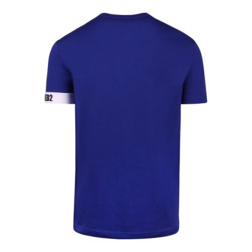 DSquared2 T Shirt Mens Navy Blue Logo Armband S/s