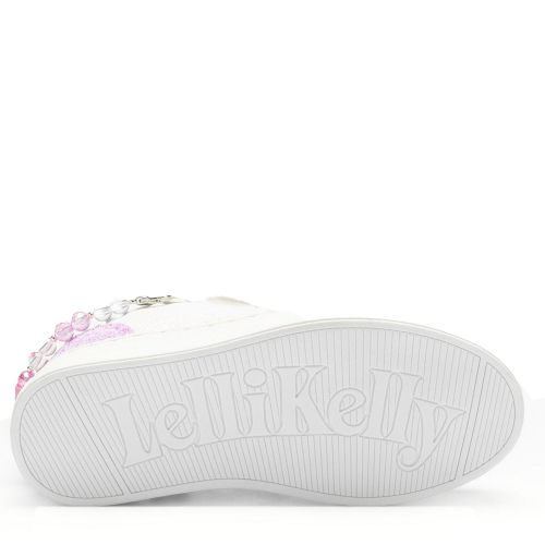 Girls White/Lilac Gioiello Bracelet Trainers 136828 by Lelli Kelly from Hurleys