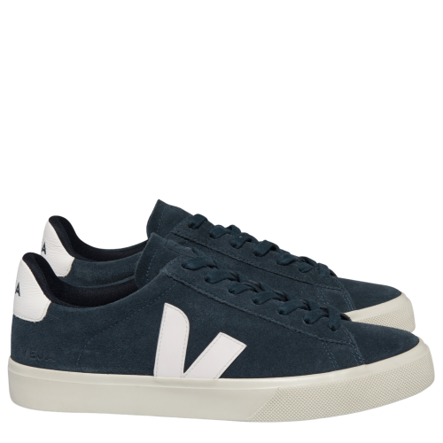 Veja Trainers Mens Navy Nautico/White Campo Suede Trainers