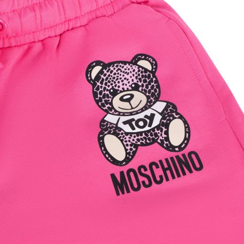 Moschino Sweat Shorts Girls Fuchsia Animal Toy Sweat Short