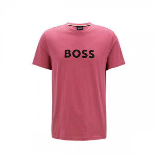 Mens Open Pink Logo S/s T Shirt 116317 by BOSS from Hurleys