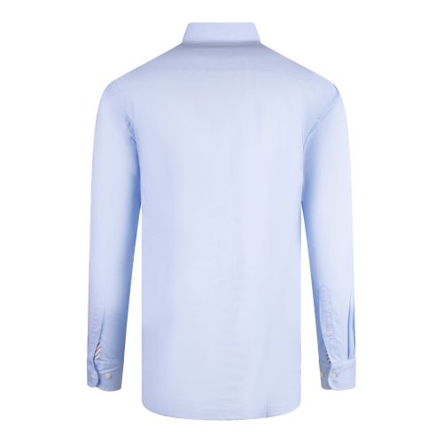 Tommy Hilfiger Shirt Mens Sweet Blue Flex Poplin Reg Fit L/s Shirt 