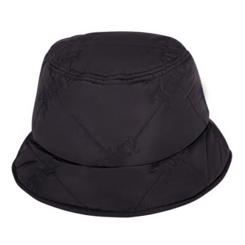 Juicy Couture Bucket Hat Womens Black Mirabeau Quilted Bucket Hat