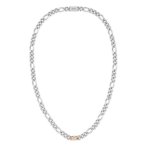 BOSS Necklace Mens Silver Rian Chain Necklace