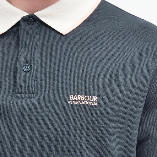 Barbour International Polo Shirt Mens Forest River Howall S/s Polo Shirt 