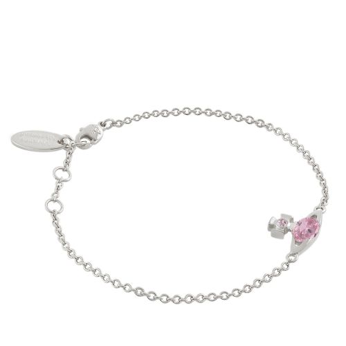 Womens	Platinum/Light Pink Allie Bracelet 137460 by Vivienne Westwood from Hurleys