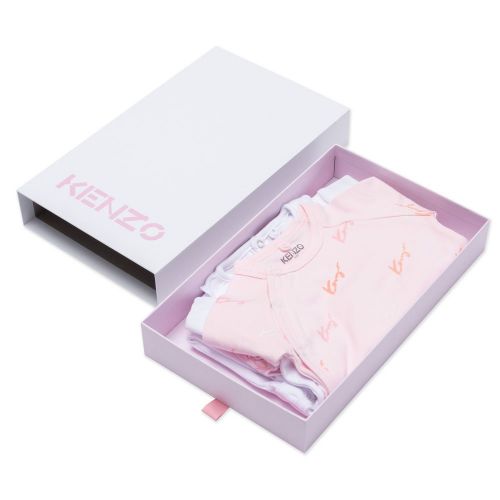 Baby White/Pink Gift 2 Pack Babygrows 86789 by Kenzo from Hurleys