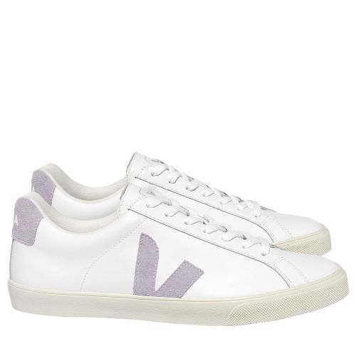 Womens	Extra White/Parme Esplar Logo Trainers 137744 by Veja from Hurleys