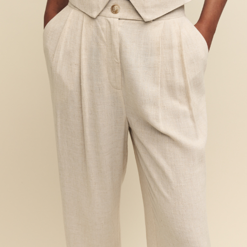 Womens Cream Mel Co-ord Trousers 137877 by Nobody's Child from Hurleys