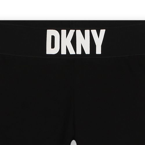 DKNY Leggings Girls Black Core Branded Leggings
