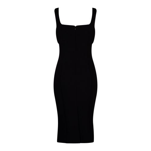 Versace Jeans Couture Midi Dress Womens Black Cady Bistretch Midi Dress