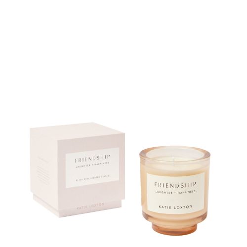 Katie Loxton Candle Womens Peach Rose/Sweet Mandarin Friendship Sentiment Candle