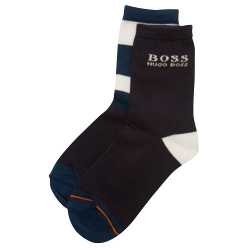 Boys Blue 2 Pack Socks 7509 by BOSS from Hurleys