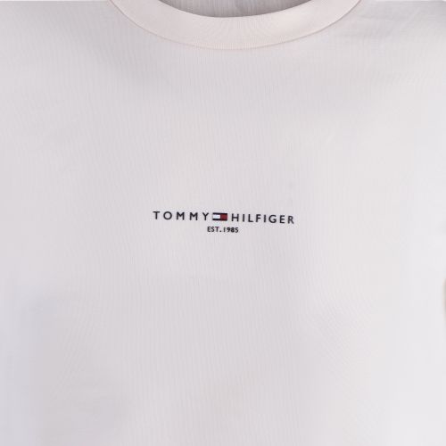 Tommy Hilfiger T Shirt Mens Calico Tommy Logo Tipped S/s T Shirt 