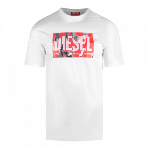 Mens Bright White T-Just-L13 S/s T Shirt 130000 by Diesel from Hurleys