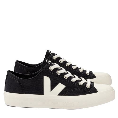 Womens	Black Pierre Wata II Low Canvas Trainers 137755 by Veja from Hurleys