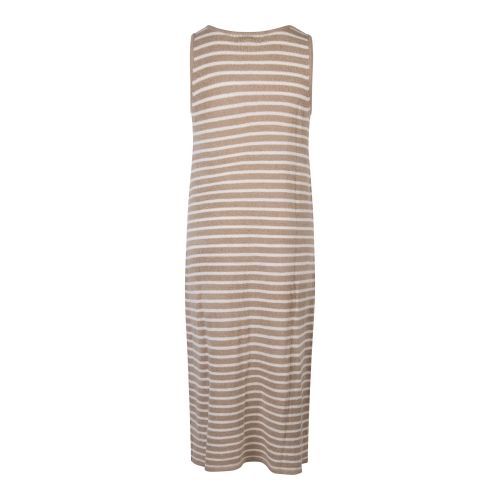 Womens	Beige/Cream Ocean Stripe Midaxi Dress 137610 by Pretty Lavish from Hurleys