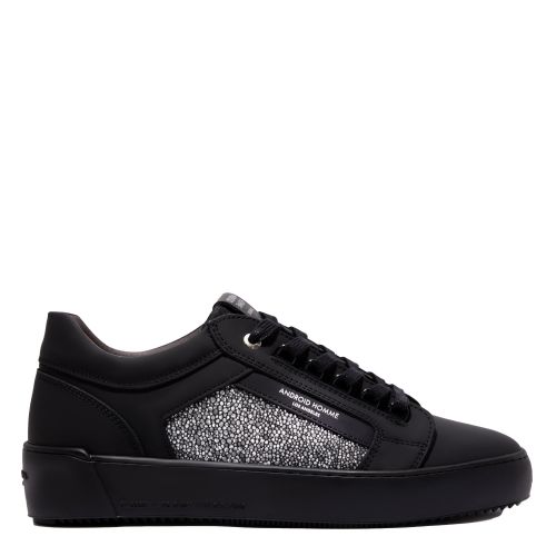 Mens Black Venice Reflective Caviar Trainers 133225 by Android Homme from Hurleys