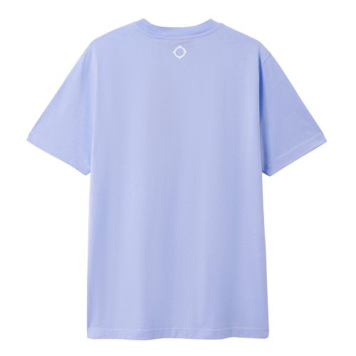 MA.STRUM T Shirt Mens Lavender Chest Print S/s T Shirt