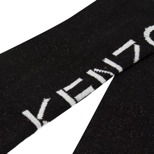 Kenzo Girls Black Branded Leg Tights 75672 by Kenzo from Hurleys