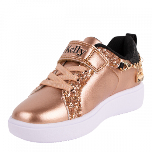 Lelli Kelly Trainers Girls Gold Rose Gioello Trainers