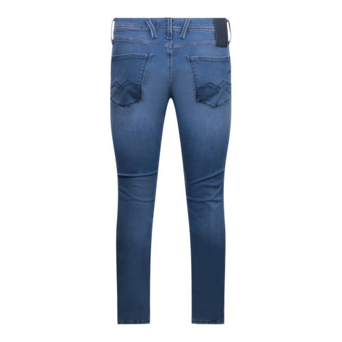 Mens Medium Blue Anbass Slim Fit Jeans 117747 by Replay from Hurleys