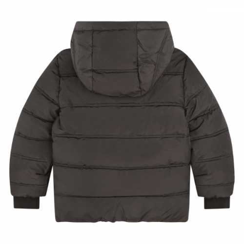 BOSS Coat Boys Black Branded Hood Padded Jacket