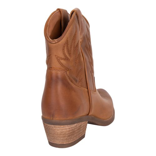 Moda In Pelle Cowboy Boots Womens Taupe Bettsie Leather Cowboy Boots