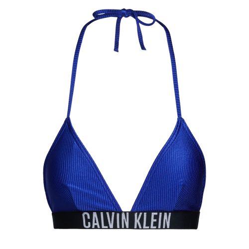 Womens Midnight Lagoon Intense Power Rib Triangle Bikini 136854 by Calvin Klein from Hurleys