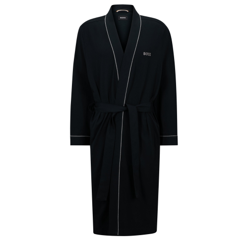 BOSS Robe Mens Black Kimono Robe
