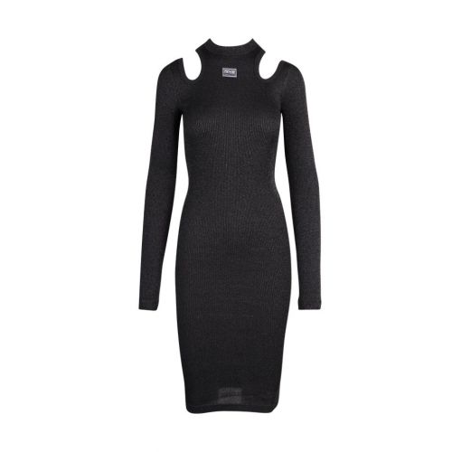 Womens Black Cut Out Midi Bodycon Dress 112046 by Versace Jeans Couture from Hurleys