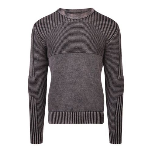 Mens Black Crew Neck Jumper 118965 by Replay from Hurleys