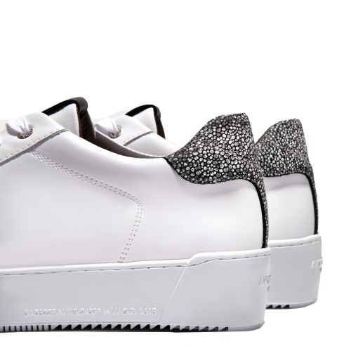 Mens White/Black Zuma Reflective Caviar Trainers 133232 by Android Homme from Hurleys