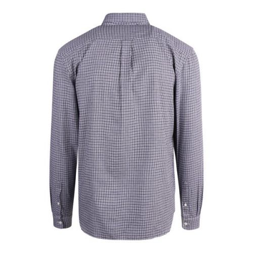 Mens Abysum/Multi Small Check L/s Shirt 129072 by Lacoste from Hurleys