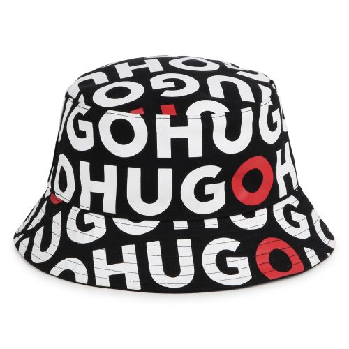 Boys Black Reversible Bucket Hat 134657 by HUGO from Hurleys
