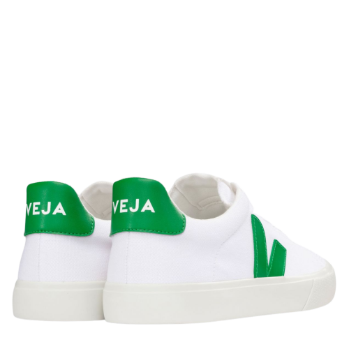 Veja Trainers Mens White/Emeraude Campo Canvas Trainers