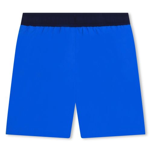 HUGO Swim Shorts Boys Electric Blue Branded Swim Shorts