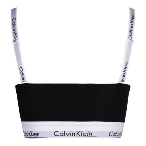 Calvin Klein Bralette Womens Black Modern Cotton Bandeau Bralette 