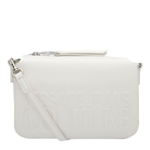 Womens White Embossed Logo Crossbody Bag 85918 by Versace Jeans Couture from Hurleys
