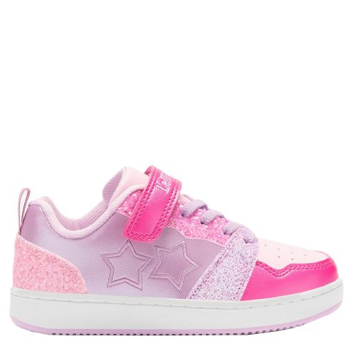 Girls Pink Multi Daisy Star Trainers 137820 by Lelli Kelly from Hurleys
