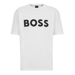 BOSS T Shirt Mens White Tee 1 S/s | Hurleys