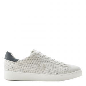 Fred Perry Trainers Mens Snow White Spencer Perforated Suede
