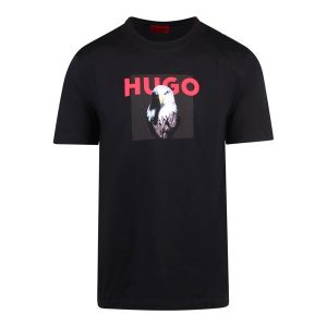 HUGO T-Shirt Mens Black Dhynx S/s | Hurleys