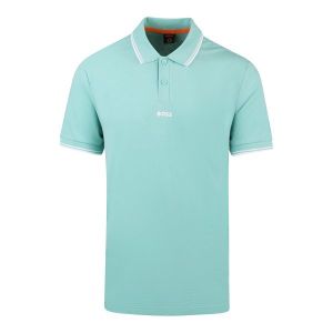 BOSS Polo Shirt Mens Light/Pastel Green PChup S/s | Hurleys