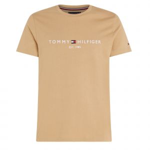 Men Classic Khaki Tommy Logo S/s T Shirt