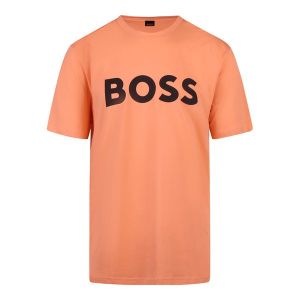 BOSS T Shirt Mens Light Orange Thinking 1 S/s | Hurleys
