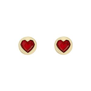 Ted Baker Earrings Womens Gold Heartan Heart Rock Stud | Hurleys