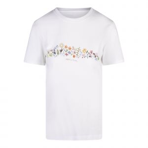 PS Paul Smith T Shirt Womens White Seedhead Scribble S/s T Shirt