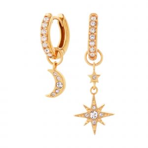 Olivia Burton Earrings Womens Gold Celestial Huggie Earrings